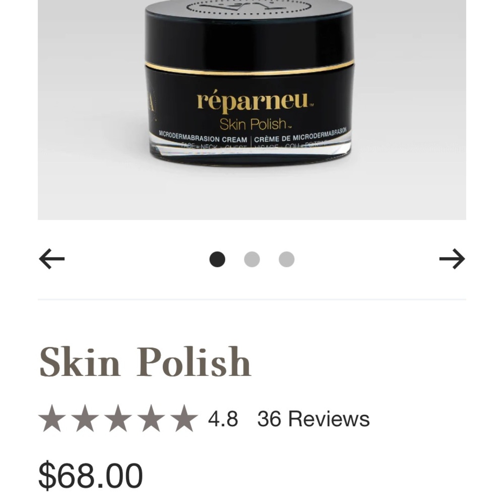 Infinite Aloe skin polish 1.7 oz,retail $68